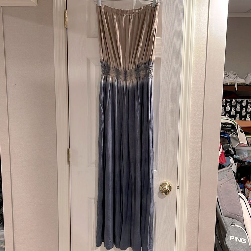 Strapless Tube Top Pant Tye-Dye Romper